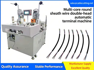 Máy uốn đầu cáp tự động hoàn toàn hai đầu cho cáp bọc nhiều lõi JW-17T