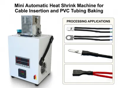 Máy co nhiệt tự động mini dùng cho luồn cáp và nung ống PVC JW-HST-05B