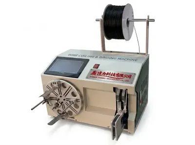 Semi-Automatic Wire Coiling & Binding Machine for Cable Harness WPM-212C - Cable Coiling & Binding