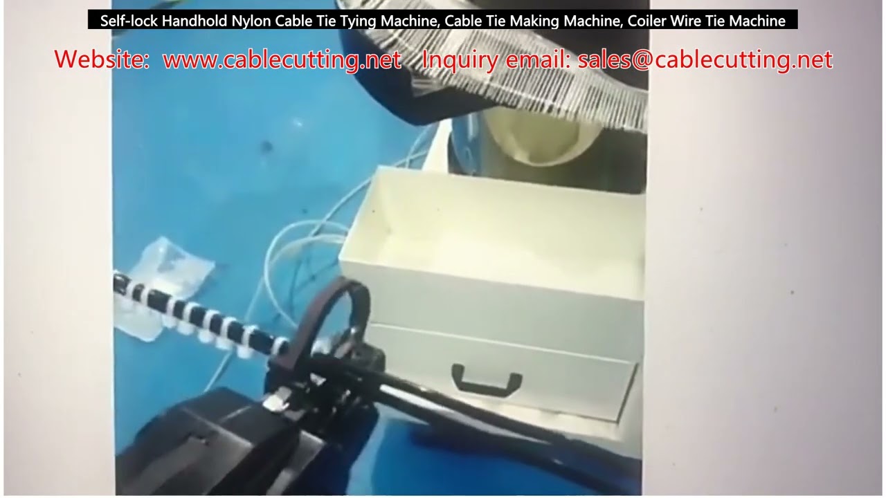 Máy Buộc Dây Cáp Nylon Cầm Tay Tự Khóa – Máy Sản Xuất Dây Rút Cáp, Máy Cuộn Dây Tự Động