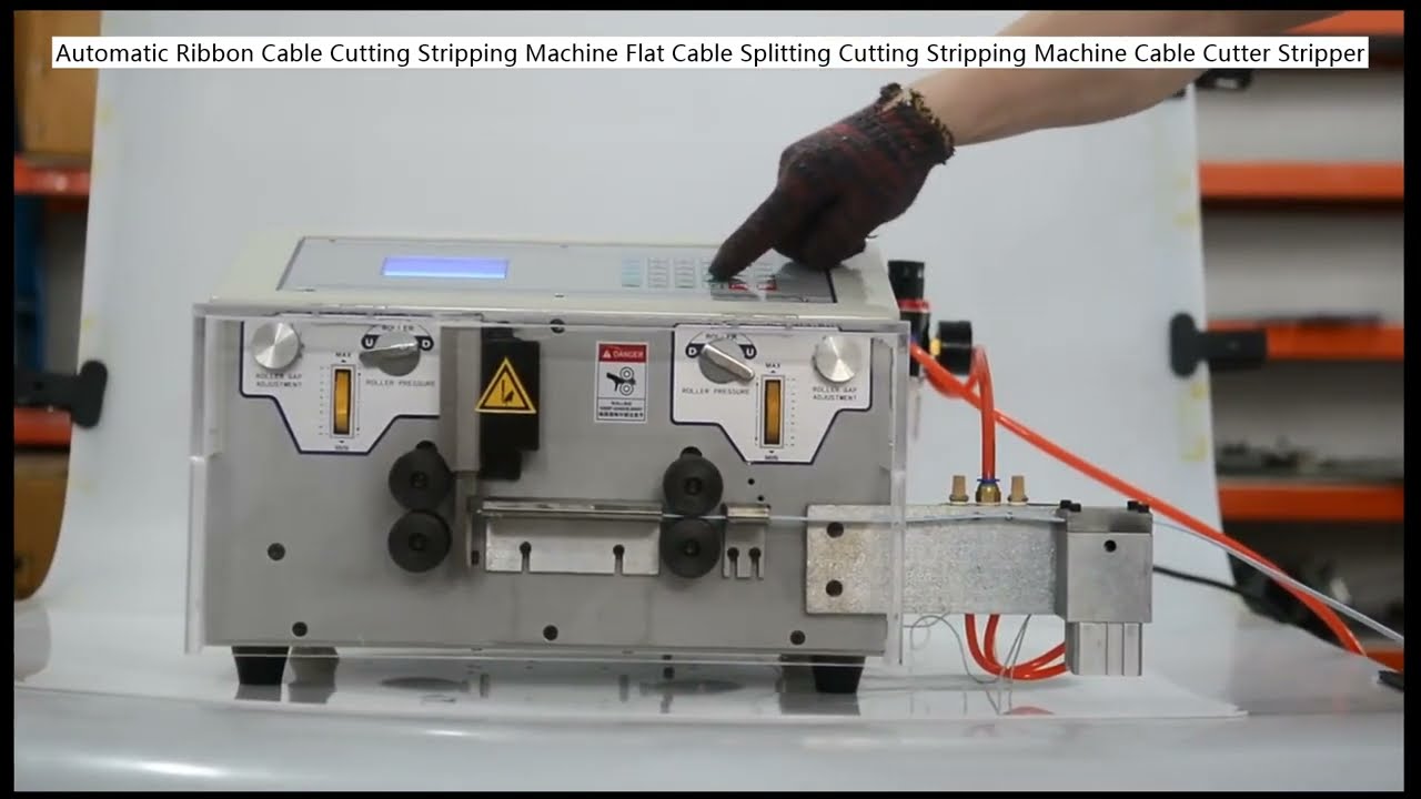 Máy cắt và tách bóc dây cáp bẹt tự động | Máy cắt dây ruy băng chính xác