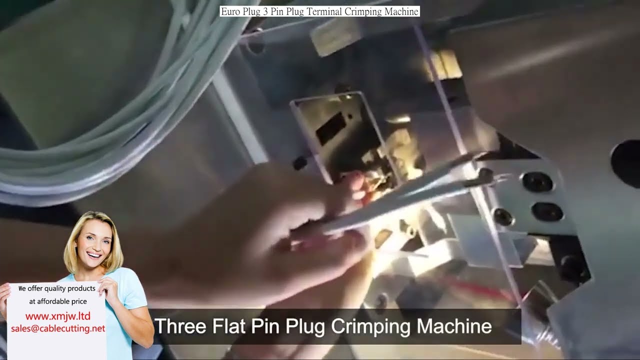 Máy Ép Đầu Cốt Phích Cắm Châu Âu 3 Chấu – Tự Động Hóa Ép Đầu Nối