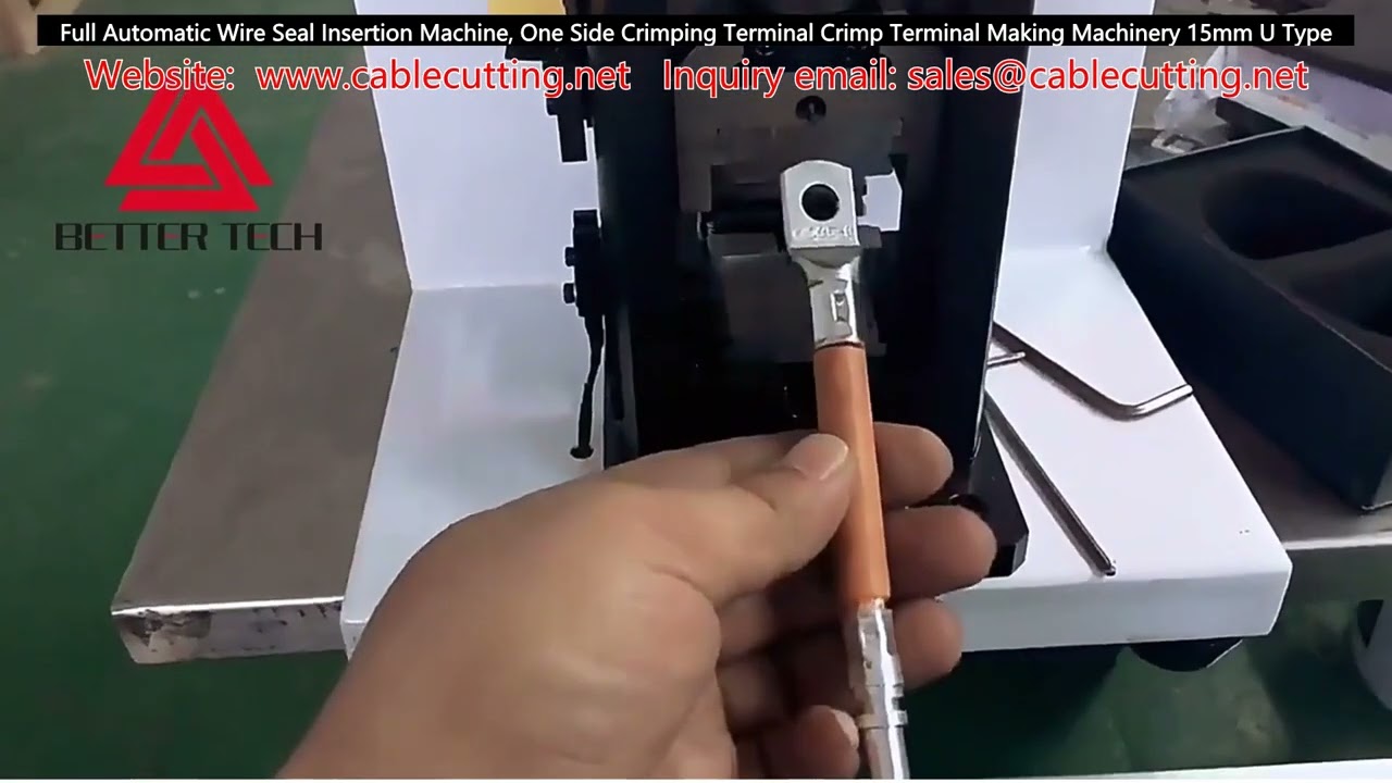 Fully Automatic Wire Seal Insertion and One-Side Crimping Terminal Making Machine
