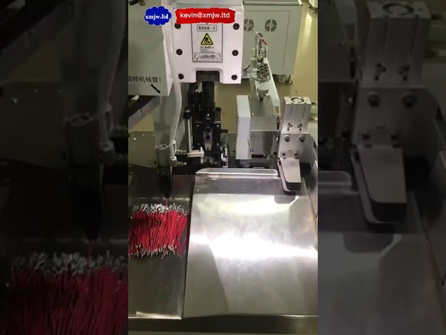 Máy Ép Đầu Cốt Dây Điện Tự Động Hoàn Toàn Hai Đầu - Cắt, Bóc Vỏ, Ép Cosse Chính Xác