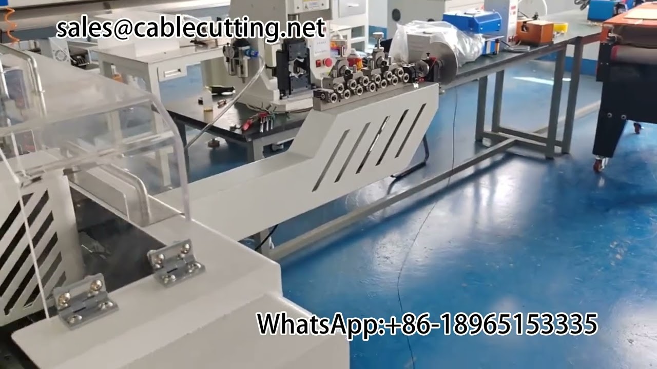 Máy cắt bóc dây tự động chính xác hai đầu | Thiết bị dây cáp | Máy bóc dây ép cos
