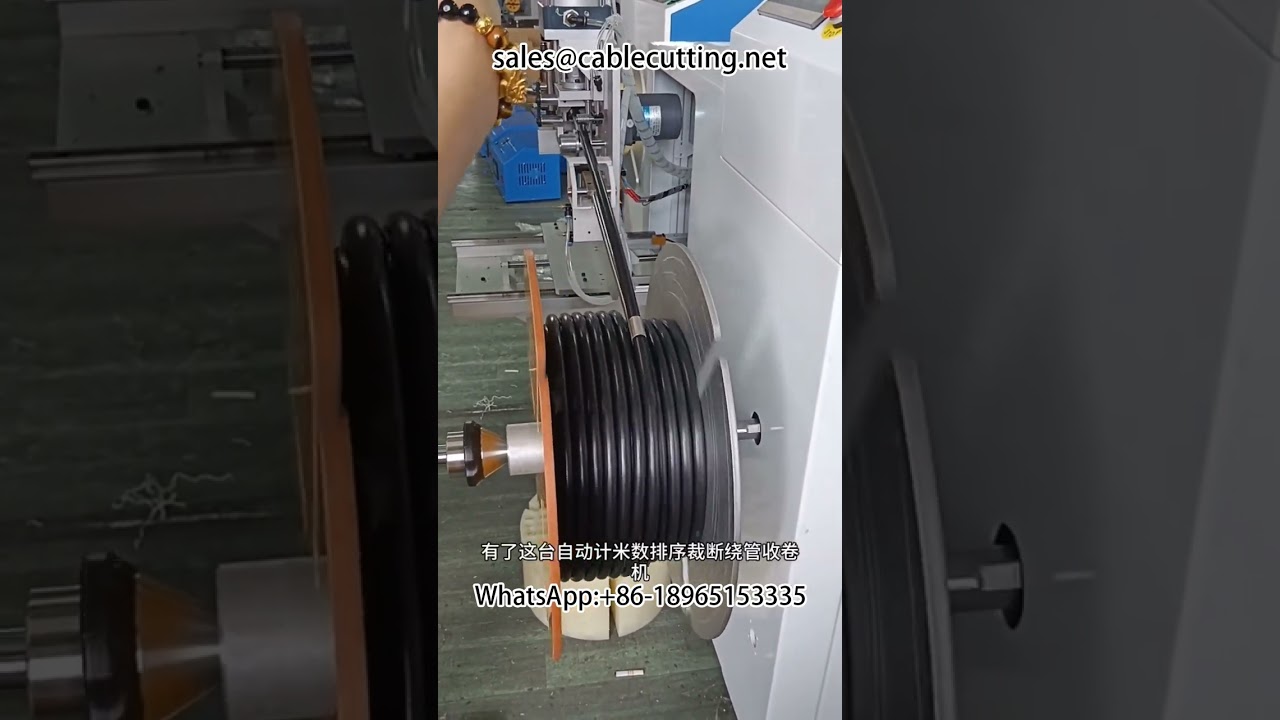 Máy đếm mét, phân loại, cắt, cuộn ống tự động | Dây chuyền quấn ống thông minh