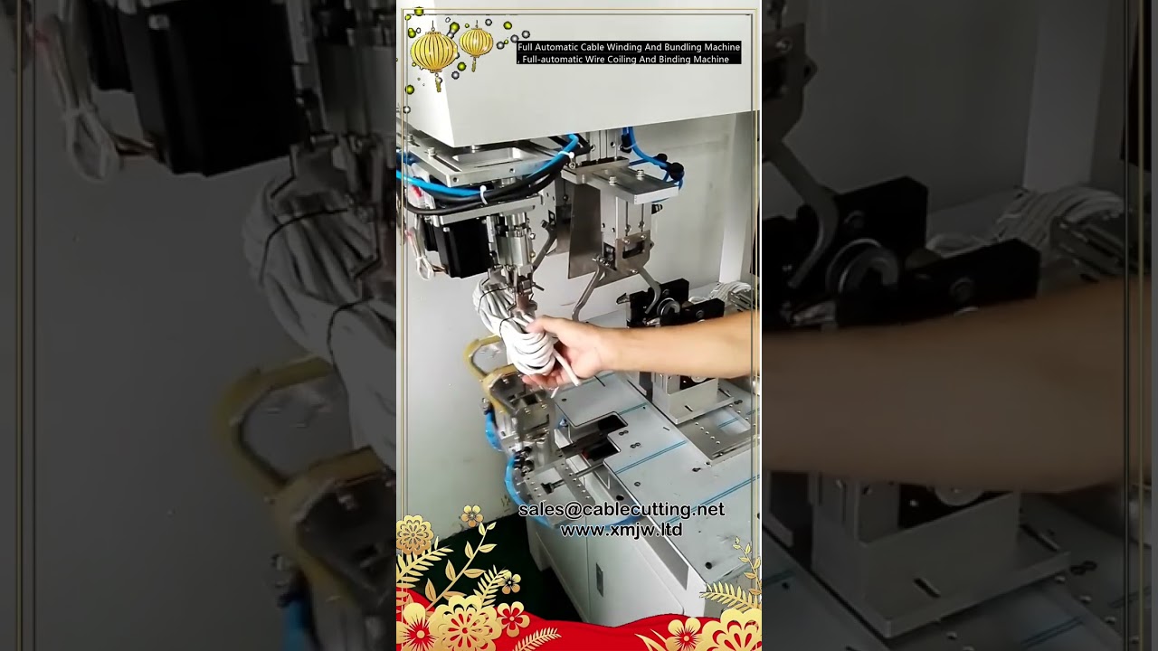 Fully Automatic Cable Winding and Bundling Machine | Wire Coiling & Binding System