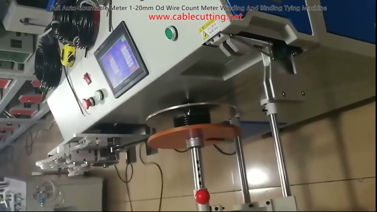 Máy đếm, quấn và buộc dây tự động – Dây đường kính 1-20mm, năng suất cao