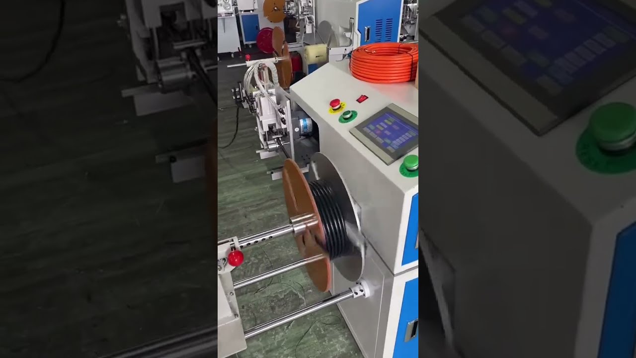 Máy quấn dây cáp mạng 163: Đo đếm chính xác, cắt gọn, cuộn đẹp tự động
