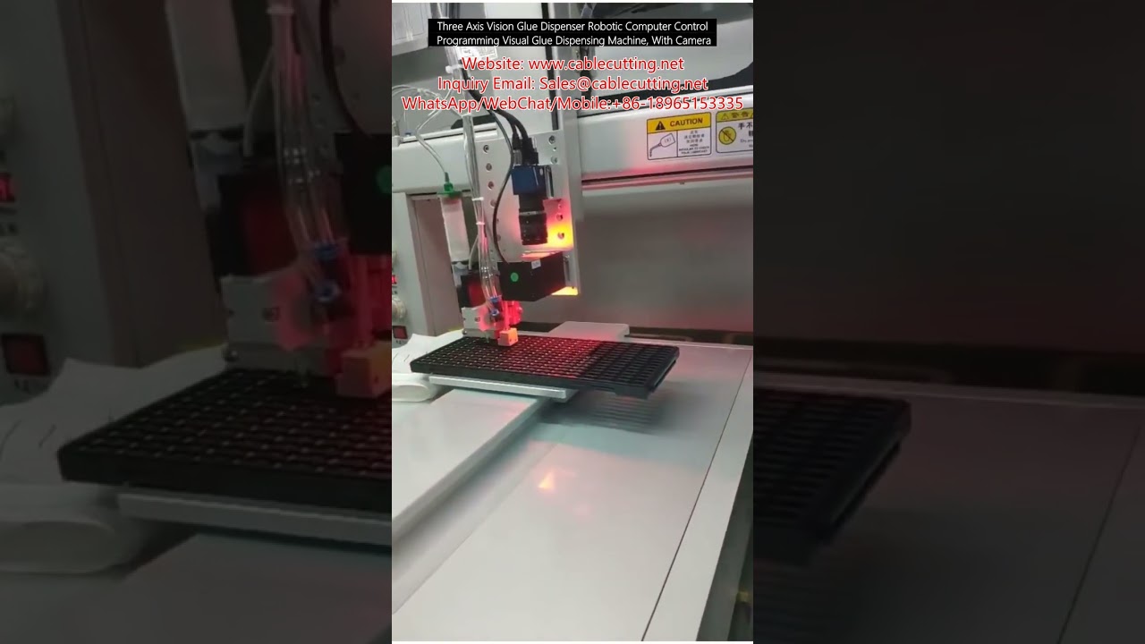 Máy phết keo 3 trục tích hợp thị giác - Robot tự động điều khiển máy tính lập trình