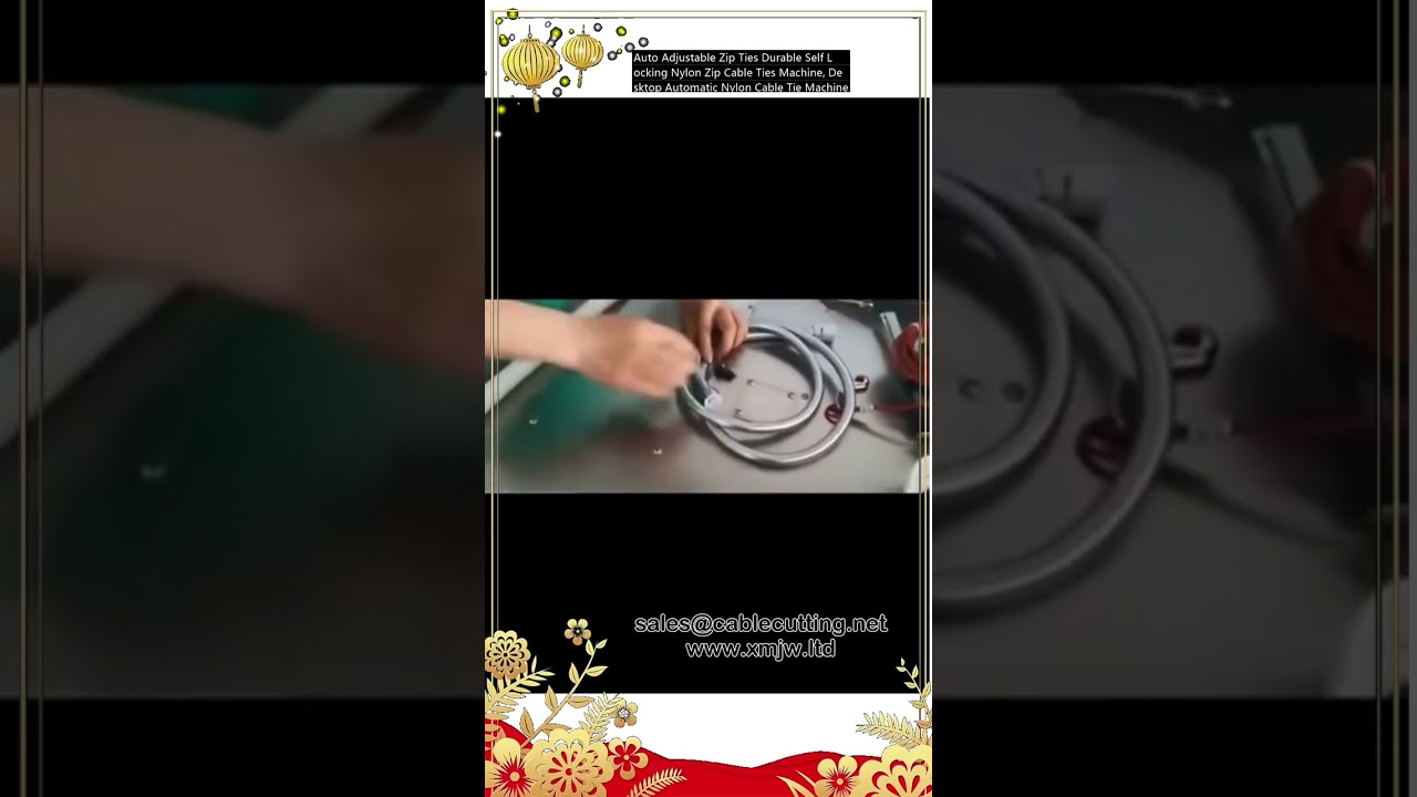Máy Buộc Dây Cáp Tự Động Để Bàn | Dây Rút Nhựa Tự Khóa Bền Bỉ, Tự Động Điều Chỉnh