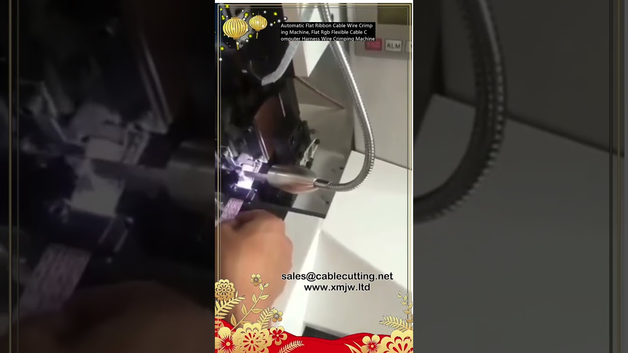 Máy ép dây cáp bẹt tự động chính xác cao | Máy xử lý dây cáp RGB dẹt cho dây nịt máy tính