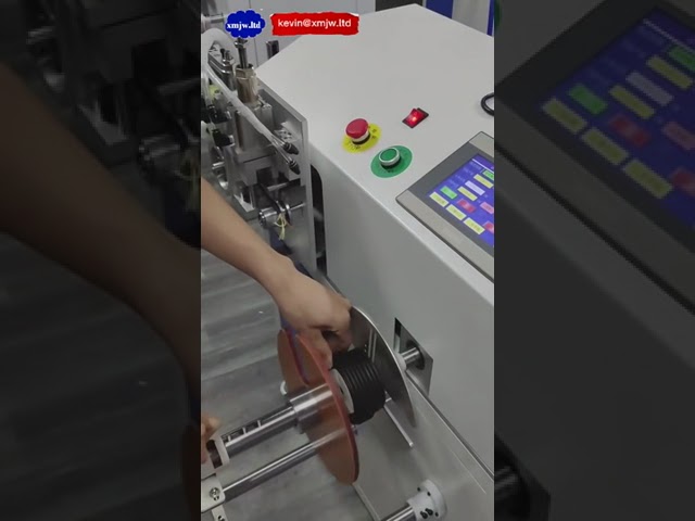 Máy Đếm, Đo, Cắt, Cuộn và Buộc Dây Cáp Bọc Dẹt Đứng - Tự Động Hóa Quy Trình Sản Xuất