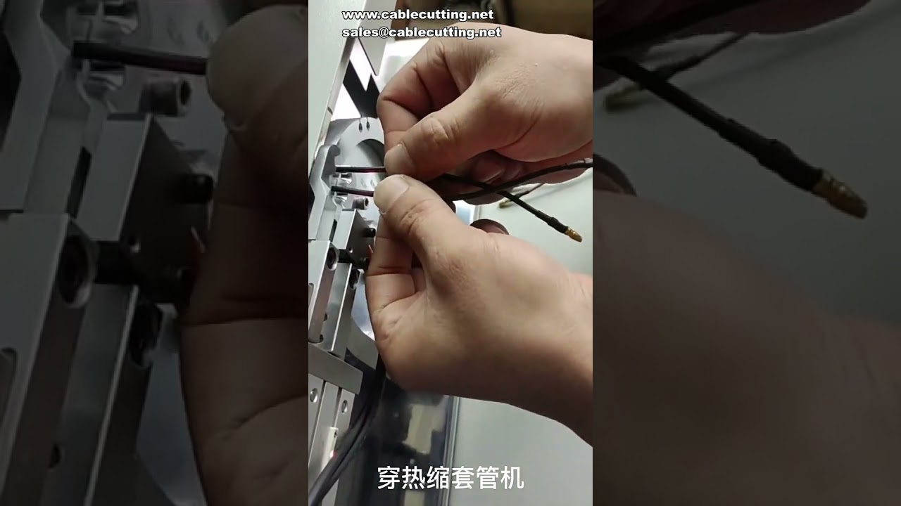 Máy co nhiệt ống tự động: Cấp liệu, cắt và co ống cho dây điện chuyên nghiệp
