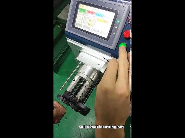 Máy tuốt dây cáp đồng trục chính xác - Máy bóc vỏ cáp đồng trục mỏng tự động